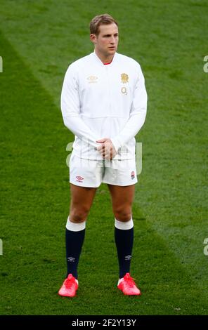 London, Großbritannien. März 2021, 13th. TWICKENHAM, ENGLAND - MÄRZ 13: Max Malins von England während Guinness 6 Nationen zwischen England und Frankreich im Twickenham Stadium, London, UK am 13th. März 2021 Credit: Action Foto Sport/Alamy Live News Stockfoto