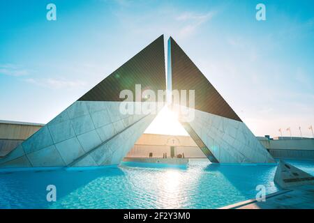 Denkmal für die Überseekämpfer in Belem. Lissabon, Portugal 10.03.2020 Stockfoto