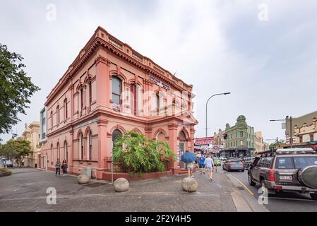 Erbaut als Bank von Australasien in 1875 und später Die ANZ Bank c,1920 ist ein repräsentatives Gebäude im italienischen Stil Oder Bürgerhäuser der Zeit Stockfoto