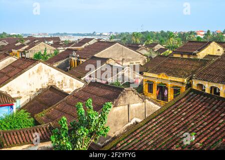 Blick über hoi, eine antike Stadt in vietnam, die zum unesco-Weltkulturerbe gehört Stockfoto