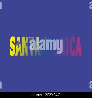 t-Shirts Surfen Session, T-Shirts santa monica, Wassersport, T-Shirt Beschriftung Typografie, Grafik-Design, Emblem Stock Vektor