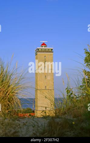 Blick auf Brandaris Leuchtturm an einem sonnigen Tag, Terschelling, Niederlande Stockfoto