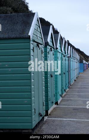 Bournemouth Strand und Pier während covid Stockfoto