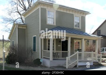 Das lokale Museum in Brownsburg Historic District, VA, USA Stockfoto