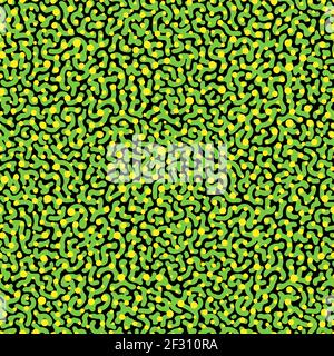 Vektor tropisches Chamäleon oder farbige Meeresfische Haut nahtloses Muster Stock Vektor