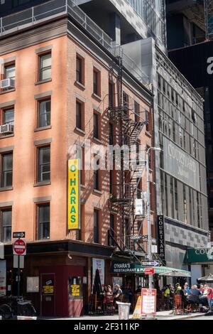 O'Hara's Restaurant und Pub ist eine beliebte Public House in Lower Manhattan, New York City, USA Stockfoto