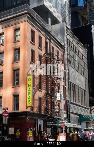 O'Hara's Restaurant und Pub ist eine beliebte Public House in Lower Manhattan, New York City, USA Stockfoto