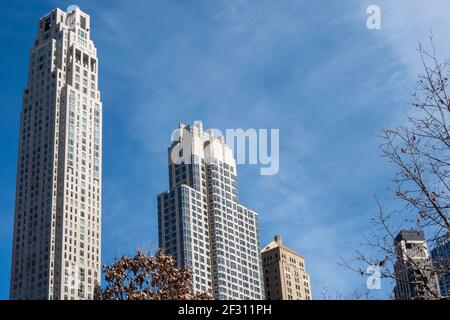 Architektur in Lower Manhattan, NYC, USA Stockfoto