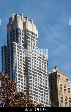 Architektur in Lower Manhattan, NYC, USA Stockfoto