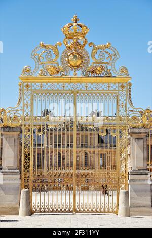 Die Goldenen Datteln im Schloss von Versailles, Frankreich Stockfoto