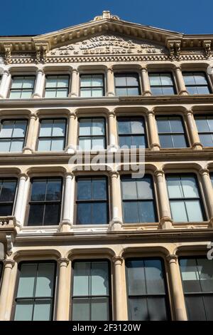 Die Woods Mercantile Buildings in Tribeca sind ein Wahrzeichen von New York City, USA Stockfoto