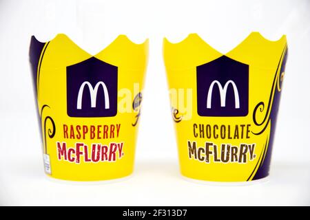 McDonalds Cadbury’s Flake McFlurry Stockfoto