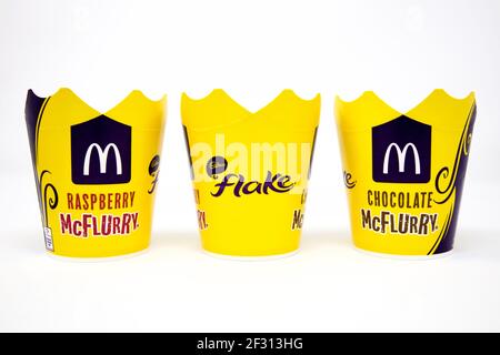 McDonalds Cadbury’s Flake McFlurry Stockfoto