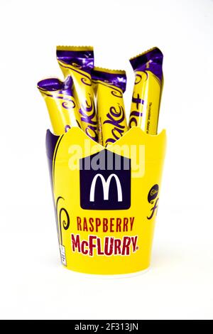 McDonalds Cadbury’s Flake McFlurry Stockfoto