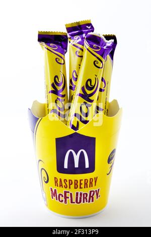McDonalds Cadbury’s Flake McFlurry Stockfoto