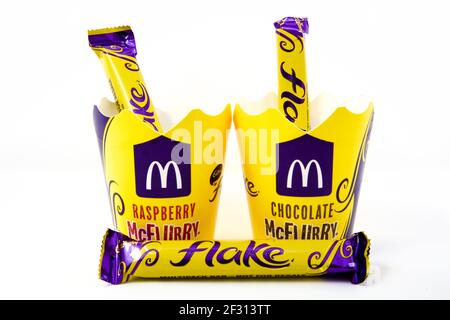 McDonalds Cadbury’s Flake McFlurry Stockfoto