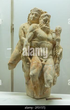 Vratsa, Bulgarien, 16. Juni 2020: Römische Statue im Geschichtsmuseum in Vratsa, Bulgarien Stockfoto