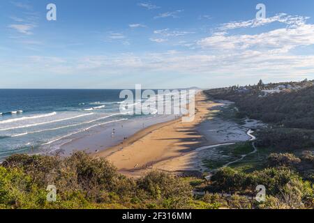 Sunshine Beach an der Sunshine Coast im Sunshine State von Queensland, Australien Stockfoto