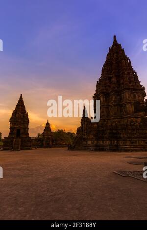 Prambanan Tempel in der Nähe von Yogyakarta auf der Insel Java - Indonesien Stockfoto