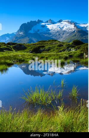 Geographie / Reisen, Schweiz, Fusshoerner, Wallis, Additional-Rights-Clearance-Info-not-available Stockfoto