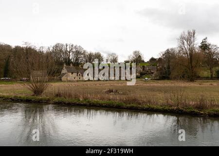 Bilder von Bibury Village in den Cotswolds.einst von Famous beschrieben Designer William Morris Als Das Schönste Dorf In England Stockfoto