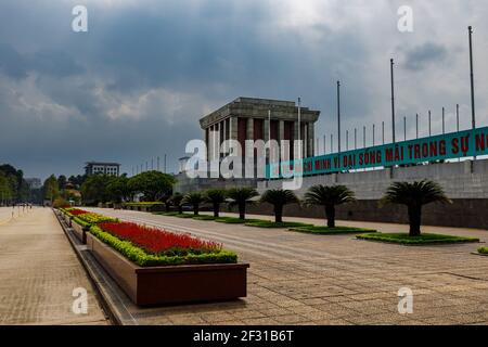 Das Ho Chi Minh Denkmal von Hanoi in Vietnam