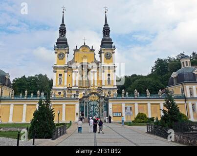 Wallfahrtskirche im kleinen Dorf Święta Lipka in Die Woiwodschaft Warmen-Masuren in Polen Stockfoto