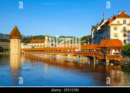 Geographie / Reisen, Schweiz, Altstadt Luzern, Additional-Rights-Clearance-Info-not-available Stockfoto