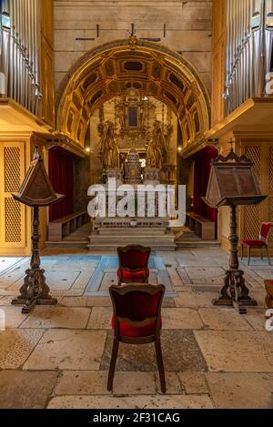 Split, Kroatien, 23. Juli 2020: Innenraum der Kathedrale Saint Domnius in Split, Kroatien Stockfoto