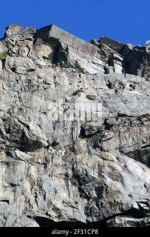 Bootsfahrt entlang des Lysefjords. Stockfoto