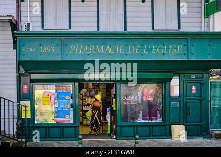 Frankreich, Westindien, Martinique, Saint-Esprit, Apotheke von 1893 Stockfoto