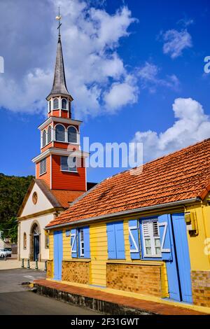 Frankreich, Westindien, Martinique, les Anses d'Arlet, Stadt Grande Anse, Saint-Henri Kirche Stockfoto