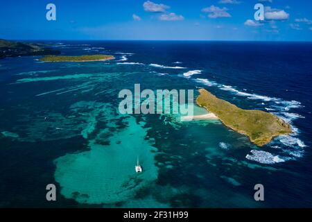 Frankreich, Westindien, Martinique, Sainte-Anne, Englische Bucht Stockfoto