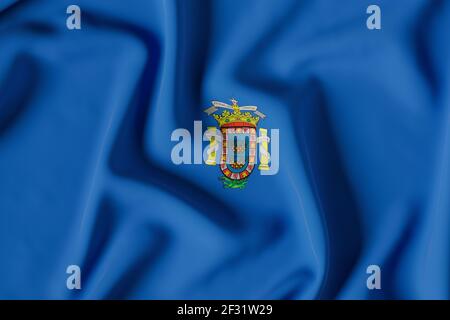 Melilla offizielle flag,3D Render Illustration Stockfoto