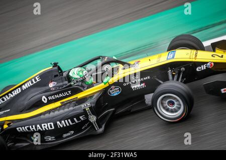 02 COLLET Caio (BRA), Formel Renault Eurocup Team R-ACE GP, Aktion während der Formel Renault Eurocup in Monza, Italien, 12. Bis 14. April 2019 - Foto Frederic Le Floc'h / DPPI Stockfoto