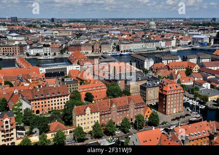 Geographie / Reisen, Dänemark, Kopenhagen, Blick vom Turm der lutheranischen Kirche des Erlösers, Additional-Rights-Clearance-Info-not-available Stockfoto