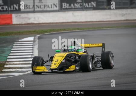 02 COLLET Caio (BRA), Formel Renault Eurocup Team R-ACE GP, Aktion während der Formel Renault Eurocup in Silverstone, Großbritannien, 10. Bis 12. Mai 2019 - Foto Alexandre Guillaumot / DPPI Stockfoto