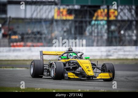 02 COLLET Caio (BRA), Formel Renault Eurocup Team R-ACE GP, Aktion während der Formel Renault Eurocup in Silverstone, Großbritannien, 10. Bis 12. Mai 2019 - Foto Gregory Lenormand / DPPI Stockfoto