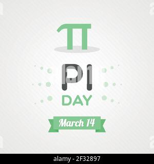 Pi Tag. März 14. Vektor-Illustration, flaches Design Stock Vektor
