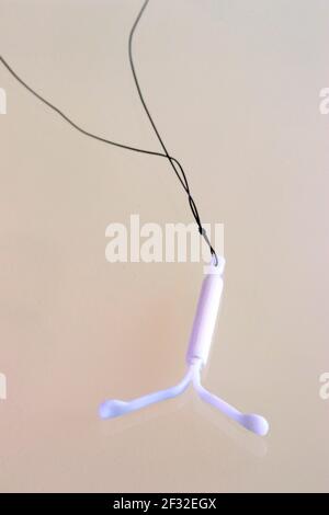 Mirena Hormon-Releasing intrauterine Gerät, Metal-free intrauterine Gerät IUD, intrauterine Gerät IUD Stockfoto