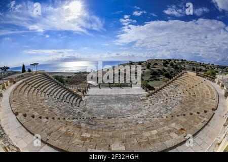 Amphitheater, Ausgrabungsstätte Ort, Kourion, Zypern Stockfoto