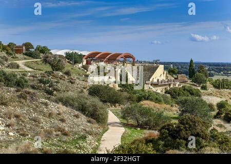 Amphitheater, Eustolios Villa, Ausgrabungsstätte, Kourion, Zypern Stockfoto