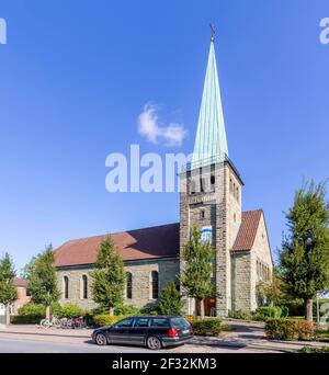 Evangelische Christuskirche, Duelmen, Münsterland, Nordrhein-Westfalen, Deutschland Stockfoto