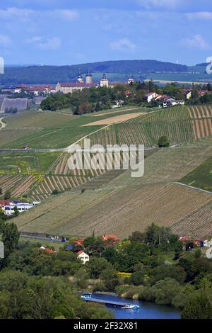 Landschaft Und Sehenswürdigkeiten Aus Der Umgebung Von Würzburg Stockfoto