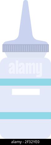 Augentropfen, Illustration, Vektor auf weißem Hintergrund. Stock Vektor