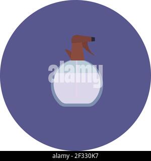 Haarspray, Illustration, Vektor auf weißem Hintergrund. Stock Vektor