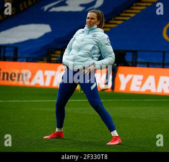 Watford, Großbritannien. März 2021, 14th. WATFORD, ENGLAND - MÄRZ 14: Chelsea Ladies Carly Telford während des FA Women's Continental Tire League Cup Finales zwischen Bristol City und Chelsea im Vicarage Road Stadium, Watford, UK am 14th. März 2021 Credit: Action Foto Sport/Alamy Live News Stockfoto