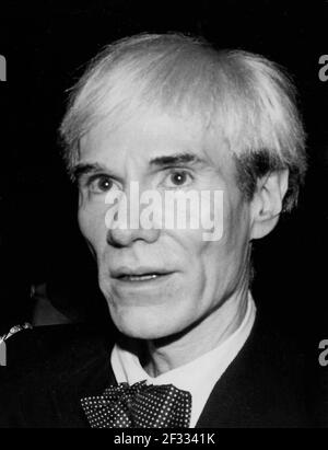 Andy Warhol 1981 Foto von Adam Scull-PHOTOlink.net Stockfoto