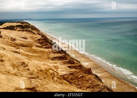 Sandküste von Rubjerg Knude, Dänemark, Nordseeküste Stockfoto