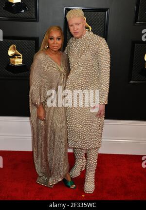 Geraldine Ross, Shaun Ross nimmt am 26. Januar 2020 an den jährlichen GRAMMY Awards 62nd im Staples Center in Los Angeles, Kalifornien, Teil Stockfoto